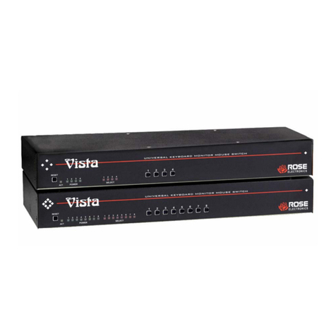 Rose electronics Vista KVL-4PCA Installation and operation manual Rose electronics Vista KVL-4PCA Installation and operation manual