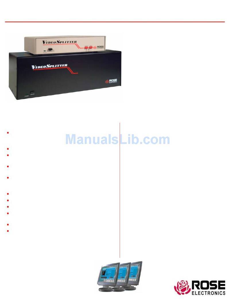 Rose electronics VideoSplitter VSP-1X16VB User manual