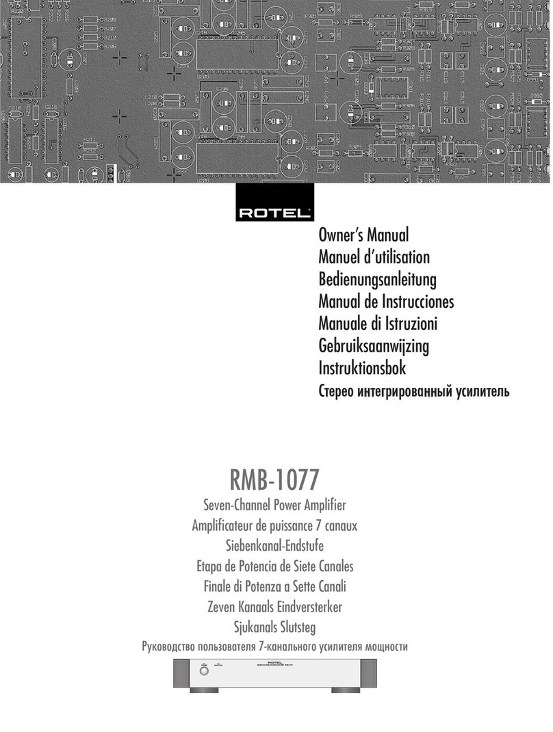 Rotel RMB-1077 User manual