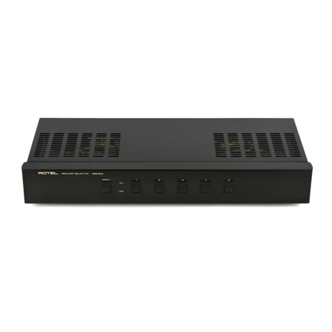 Rotel RSS-900 User manual Rotel RSS-900 User manual