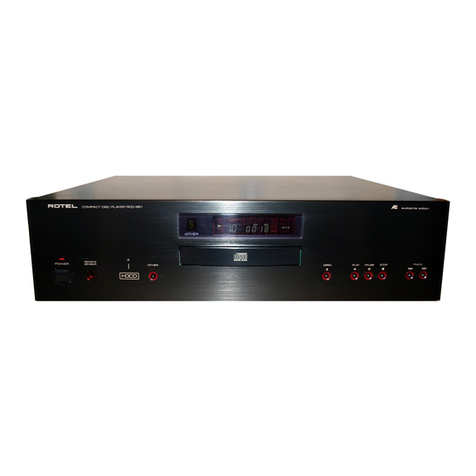 Rotel RCD-991 User manual Rotel RCD-991 User manual