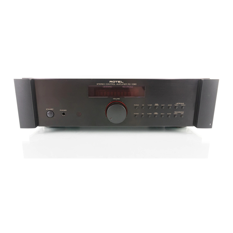 Rotel RC-1090 User manual