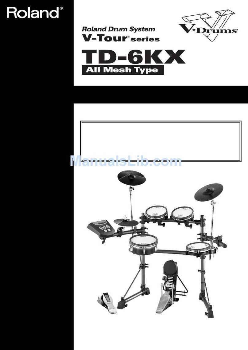 Roland V-Drums TD-6KX User manual