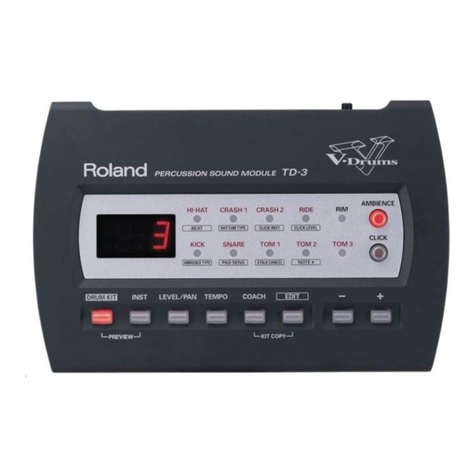 Roland V-Drums TD-3 User manual