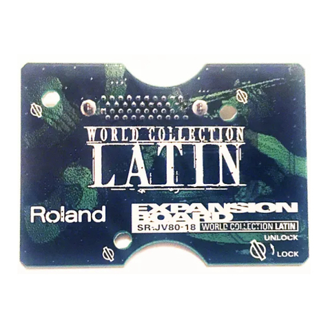 Roland World Collection:Latin SR-JV80-18 User manual