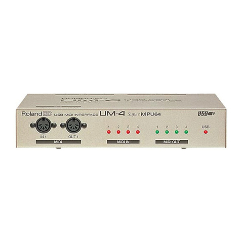 Roland UM-4 User manual