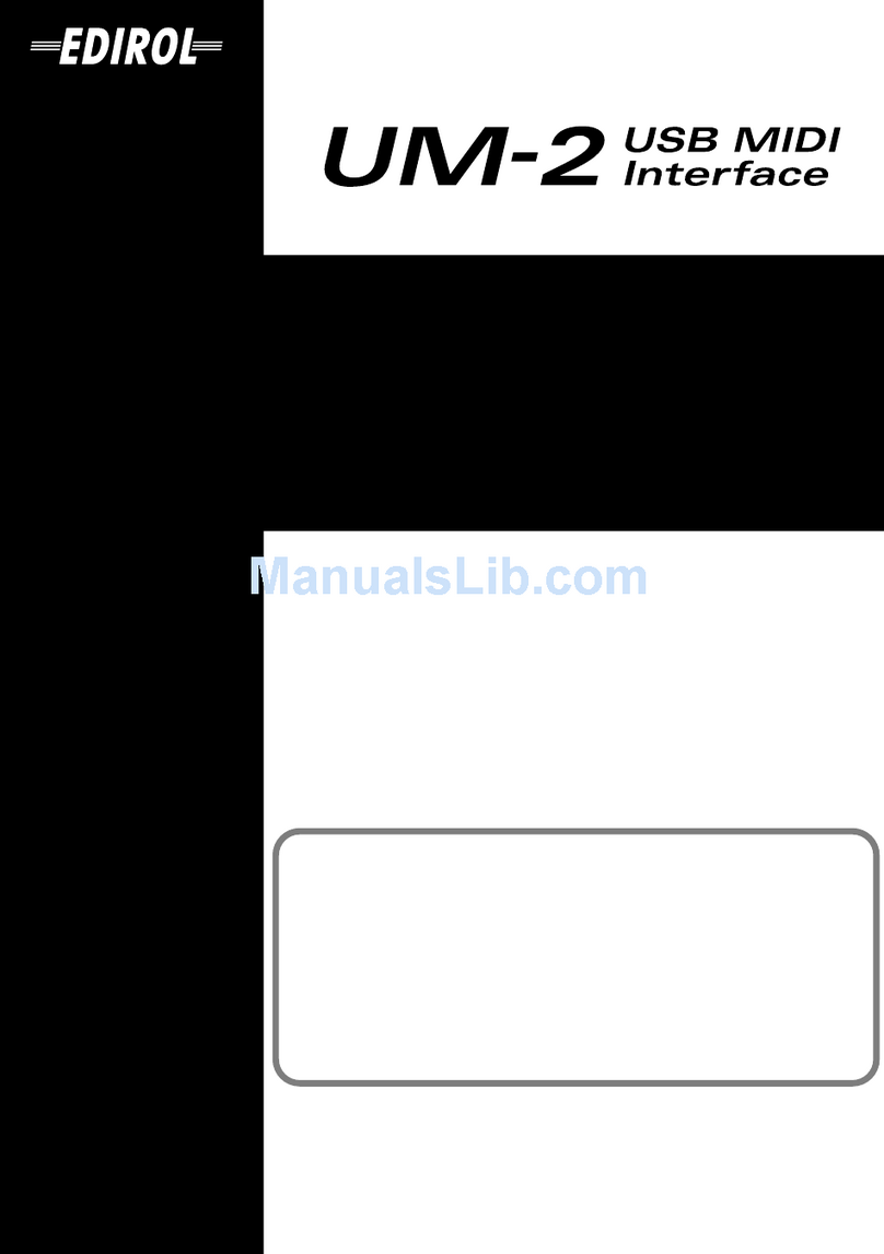 Edirol UM-2 User manual Edirol UM-2 User manual