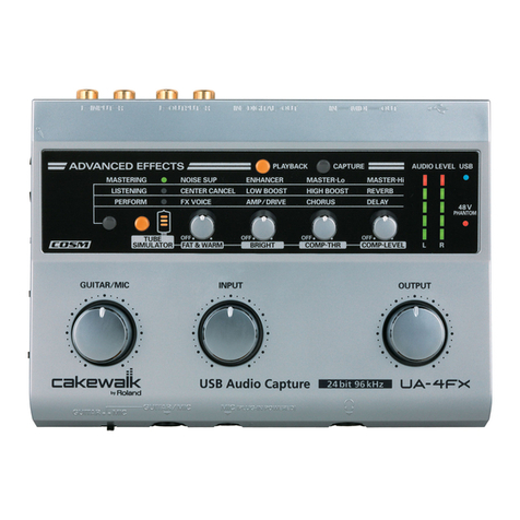 Edirol UA-4FX Advanced operation guide