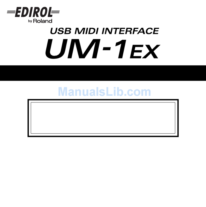 Edirol UM-1EX User manual Edirol UM-1EX User manual