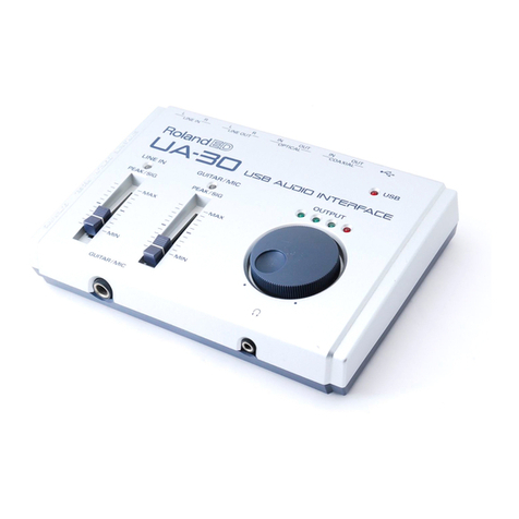Roland UA-30 User manual