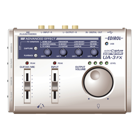 Edirol UA-3 Getting started