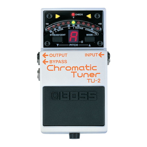 BOSSCO TU-2 Chromatic Tuner User manual