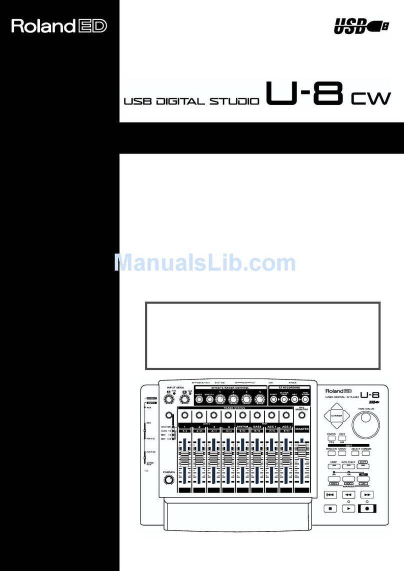Roland U-8CW User manual