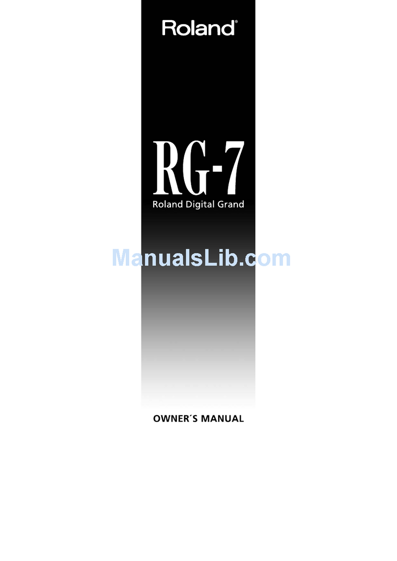 Roland RG-7 User manual