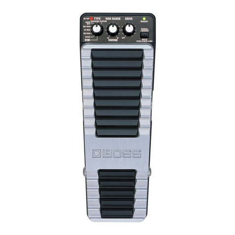 BOSSCO V-Wah PW-10 owner's manual