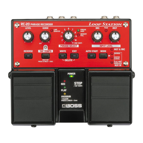 BOSSCO Loop Station RC-20 owner's manual