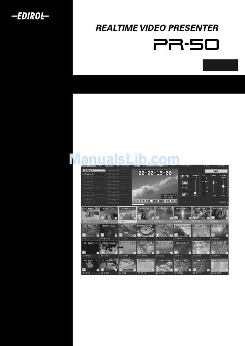 Edirol PR-50 User manual
