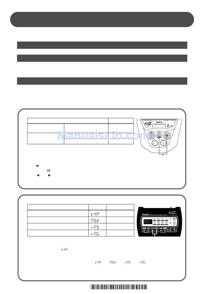 Roland PDX-8 User manual