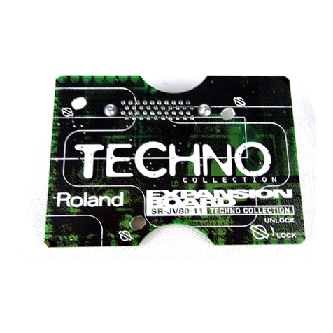 Roland TechnoCollection SR-JV80-11 User manual Roland TechnoCollection SR-JV80-11 User manual