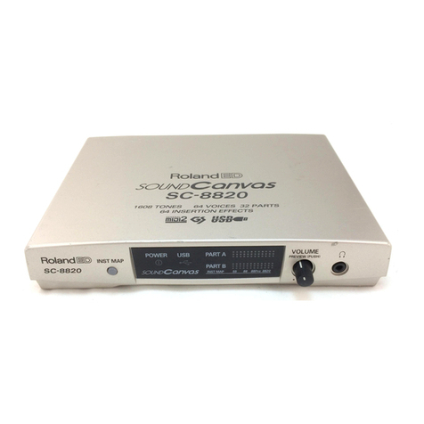 Roland SoundCanvas SC-8820 User manual