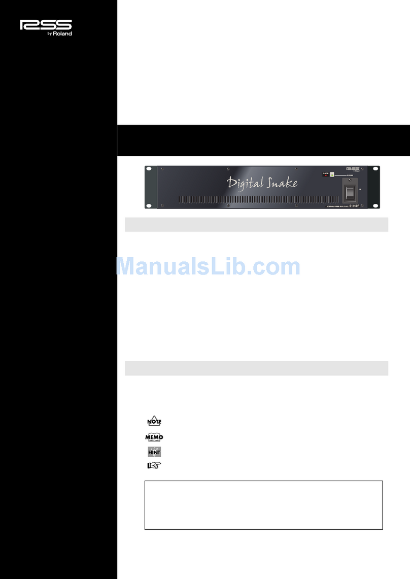 Roland S-240P User manual