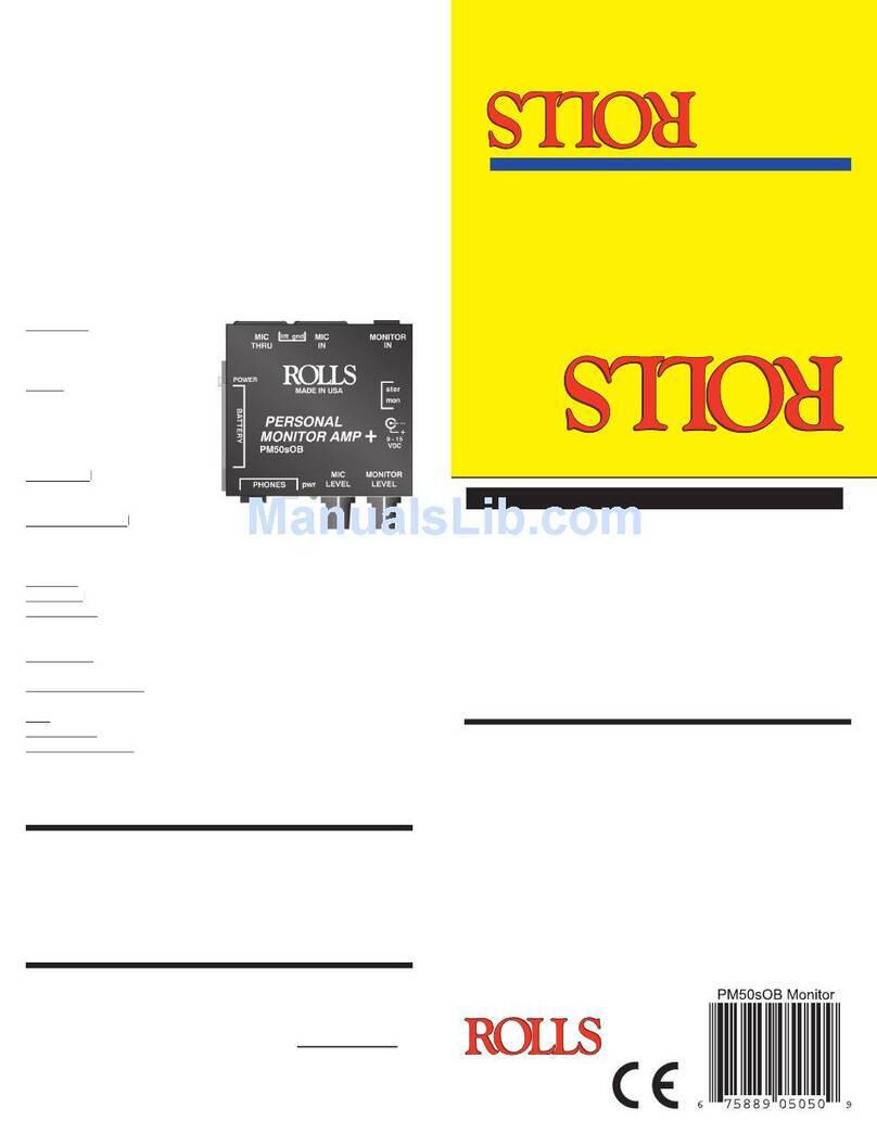 Rolls PM50sOB User manual