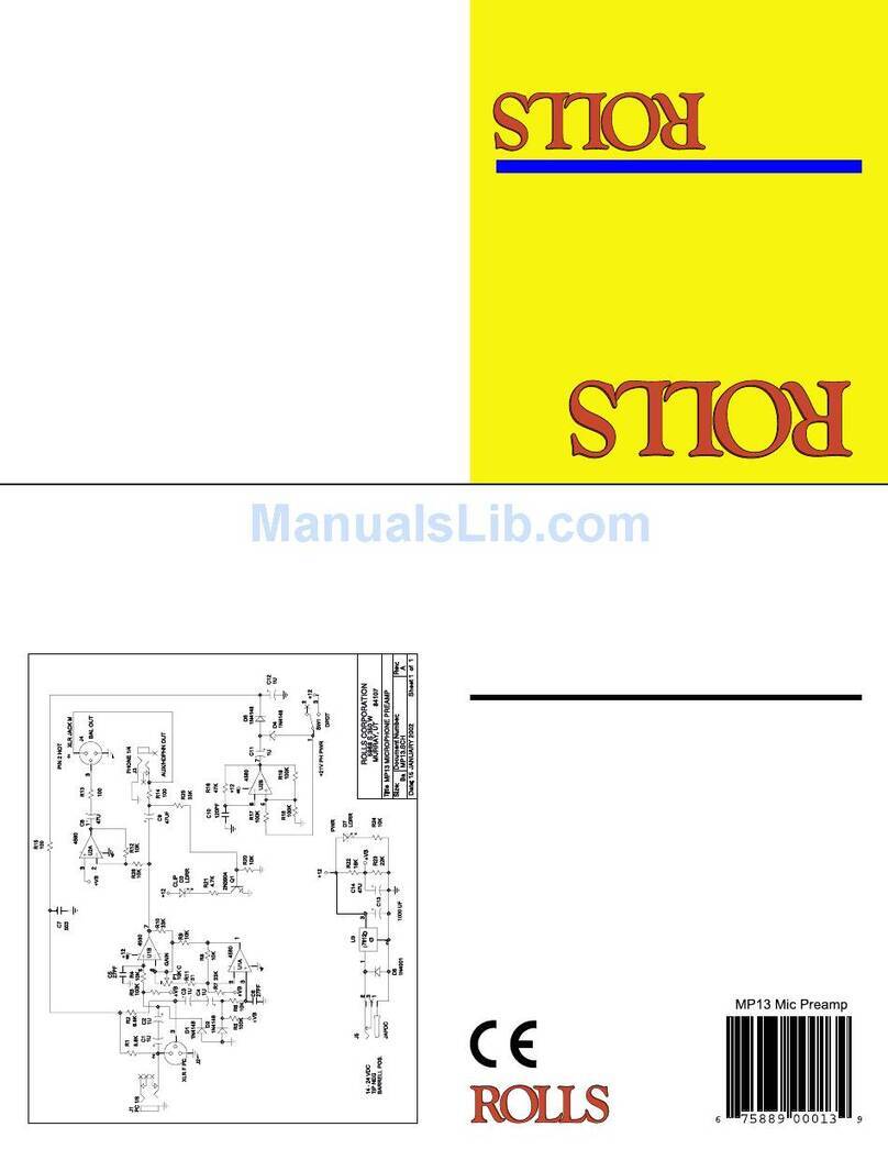 Rolls MP13 User manual