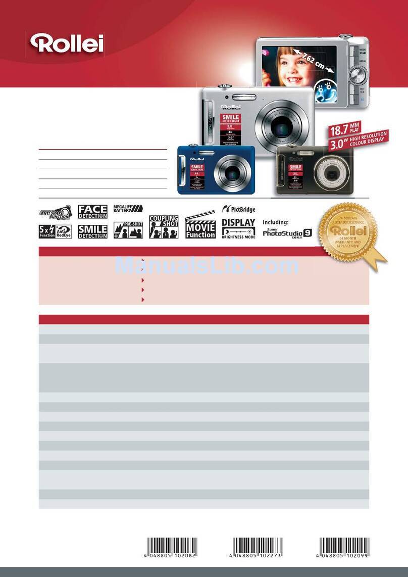 Rollei XS-8 Owner's manual Rollei XS-8 Owner's manual