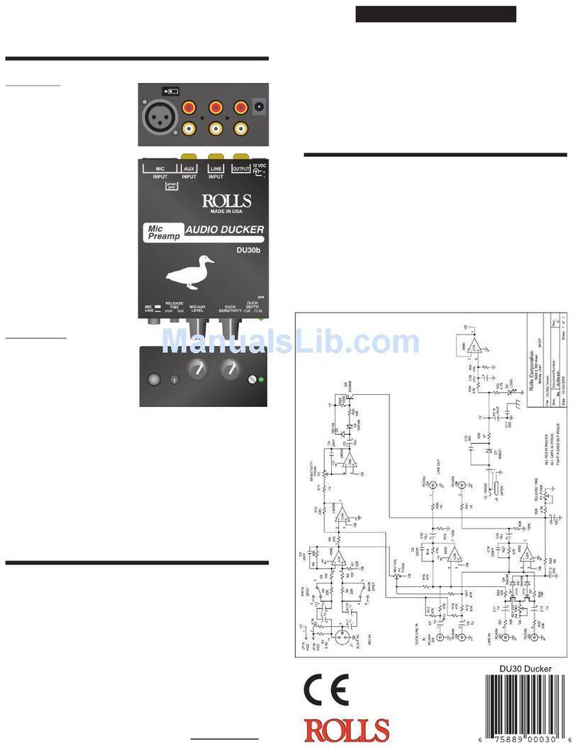 Rolls DU30b User manual