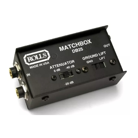 Rolls DB25 User manual