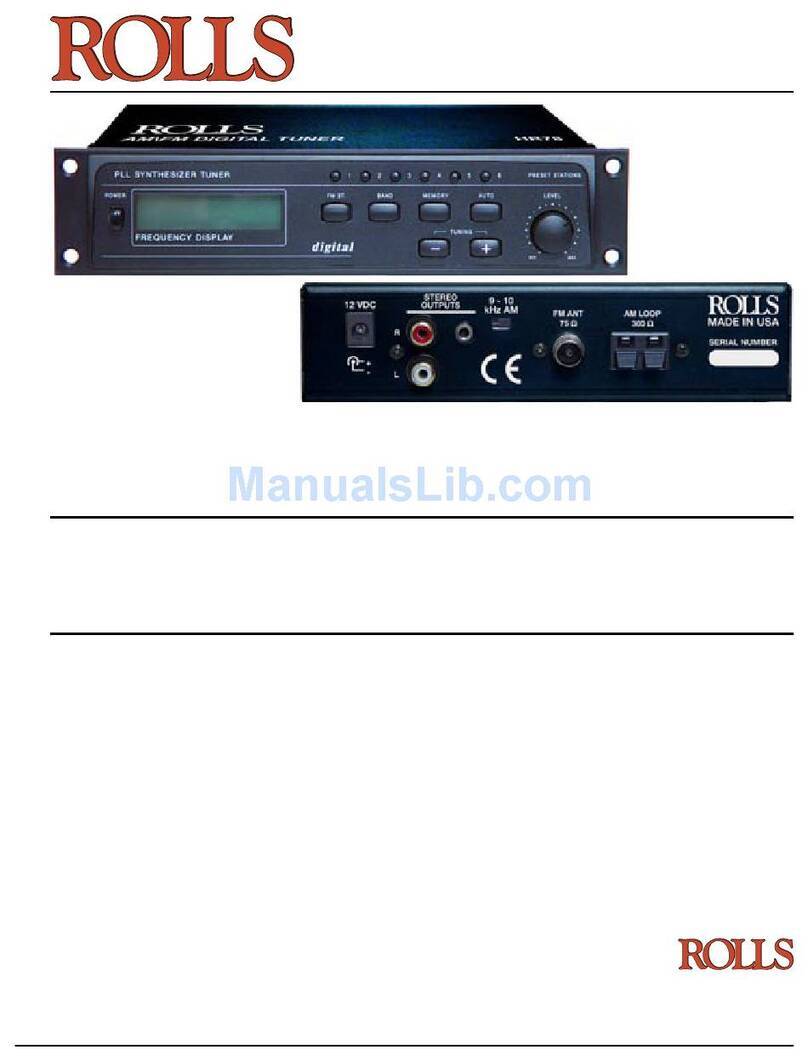 Rolls HR78 Specifications