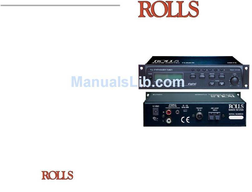Rolls HR78 User manual