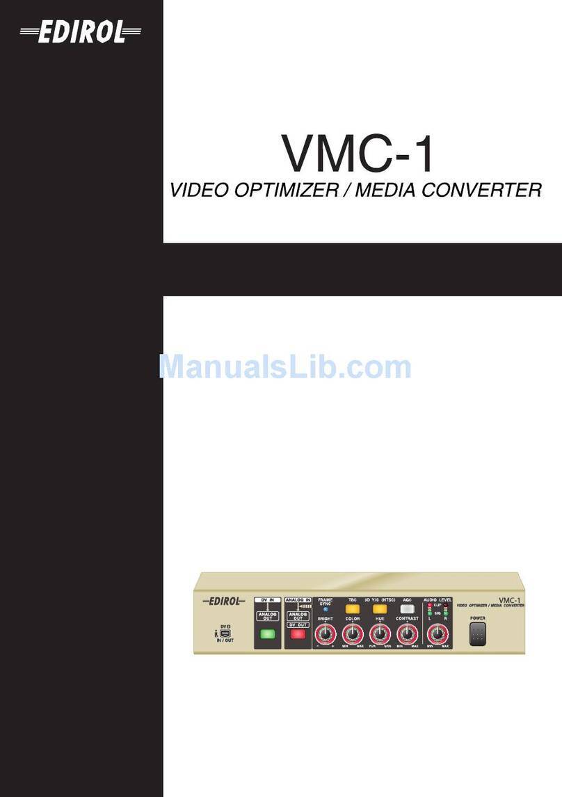 Edirol VMC-1 User manual Edirol VMC-1 User manual