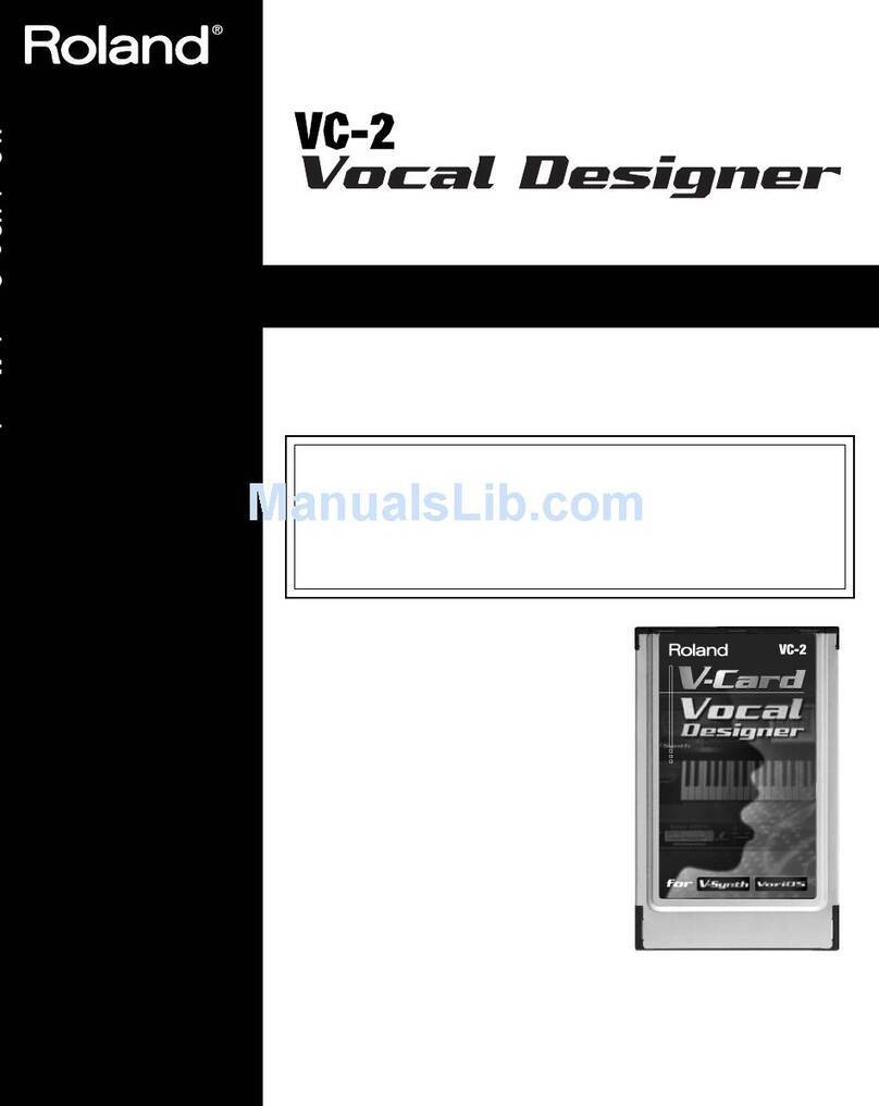 Roland VC-2 User manual