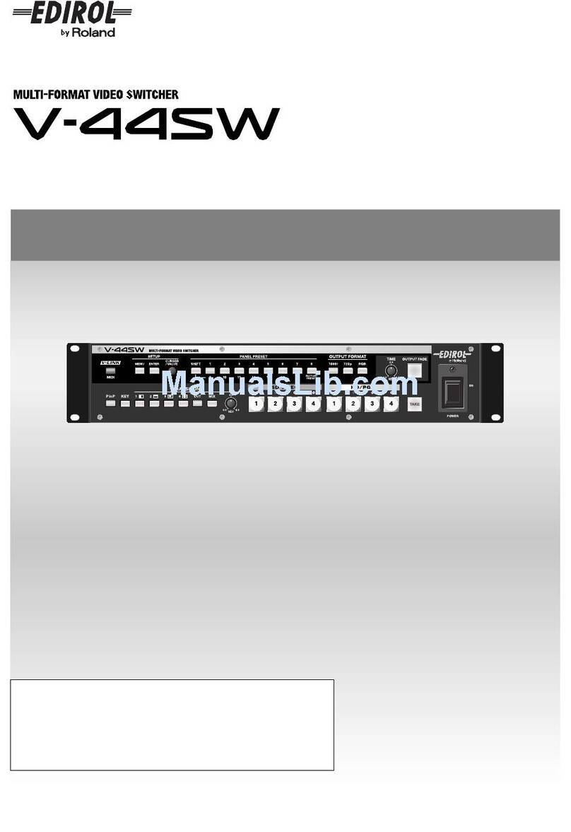 Edirol V-44SW User manual