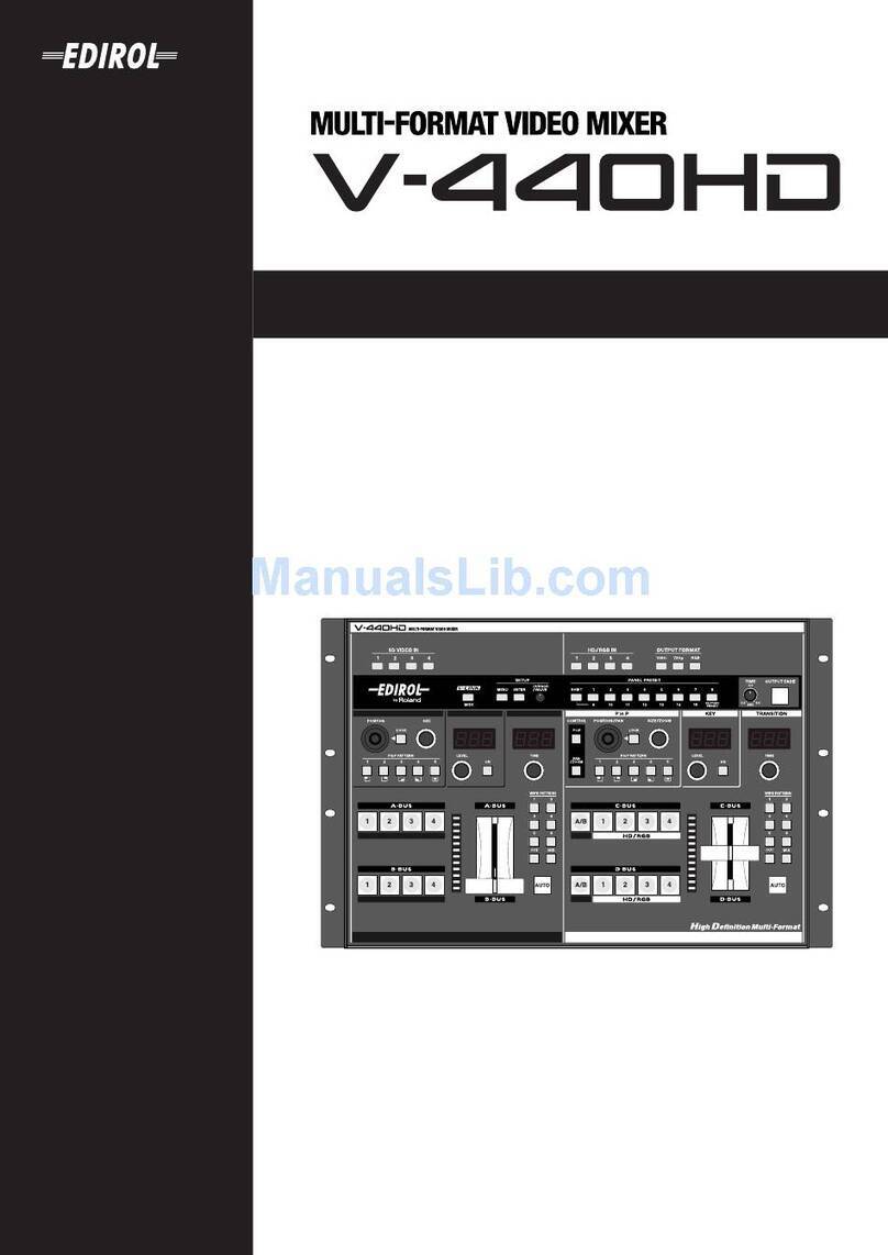Edirol V-440HD User manual