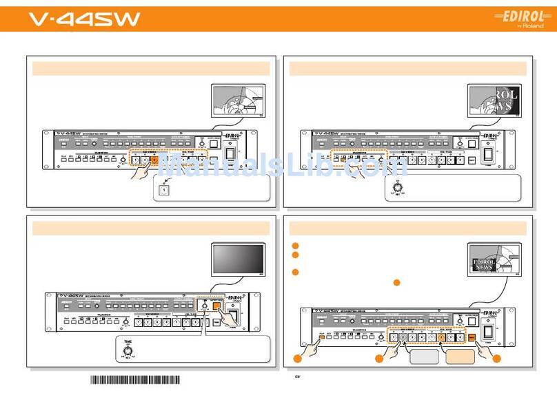Edirol V-44SW Product information sheet Edirol V-44SW Product information sheet