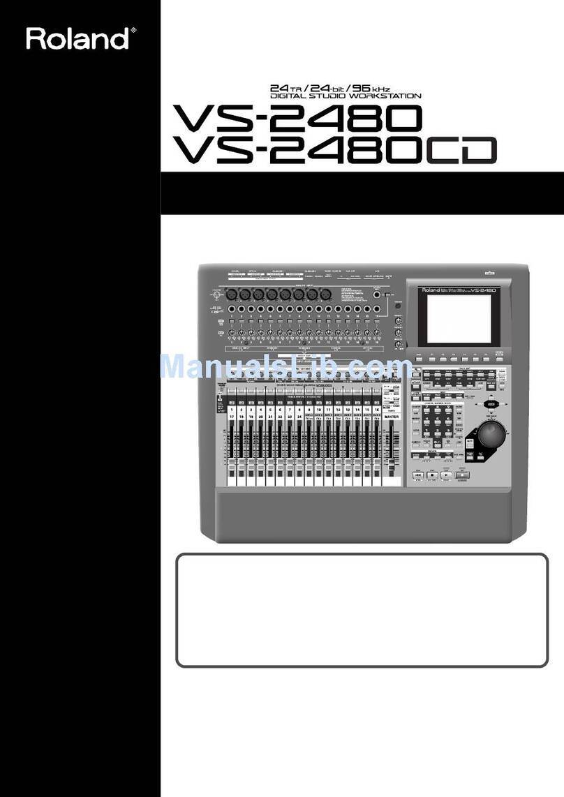 Roland V-studio VS-2480 Owner's manual