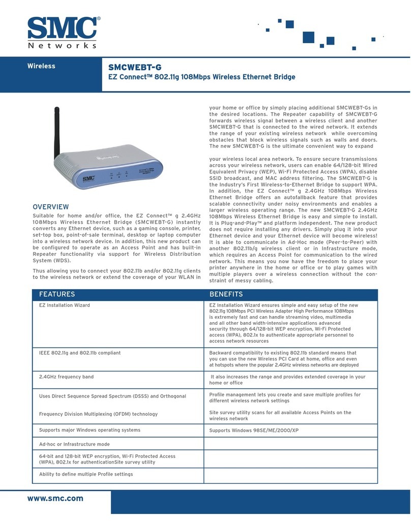 SMC Networks SMCWEBT-G User manual