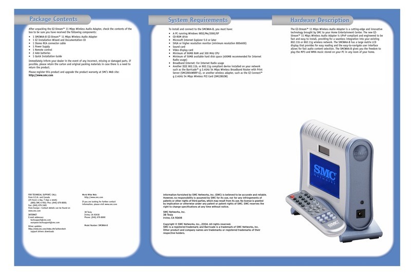 SMC Networks SMCWAA-B User manual SMC Networks SMCWAA-B User manual