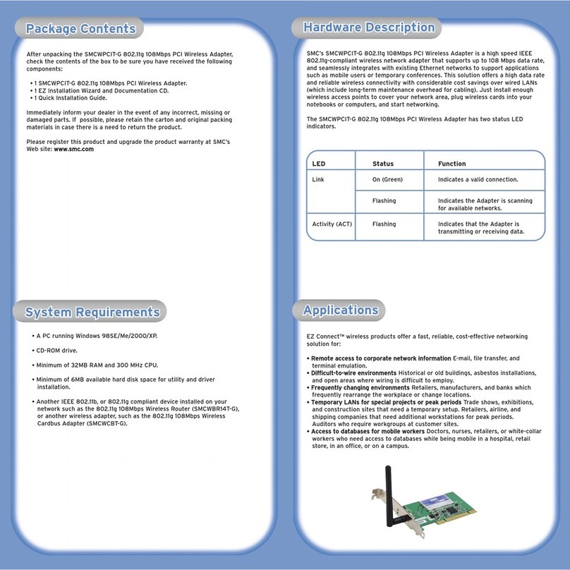 SMC Networks SMCWPCIT-G Quick installation guide