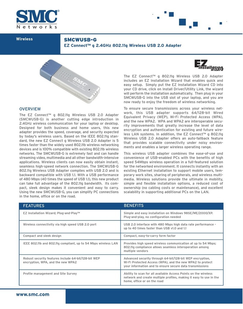 SMC Networks SMCWUSB-G User manual
