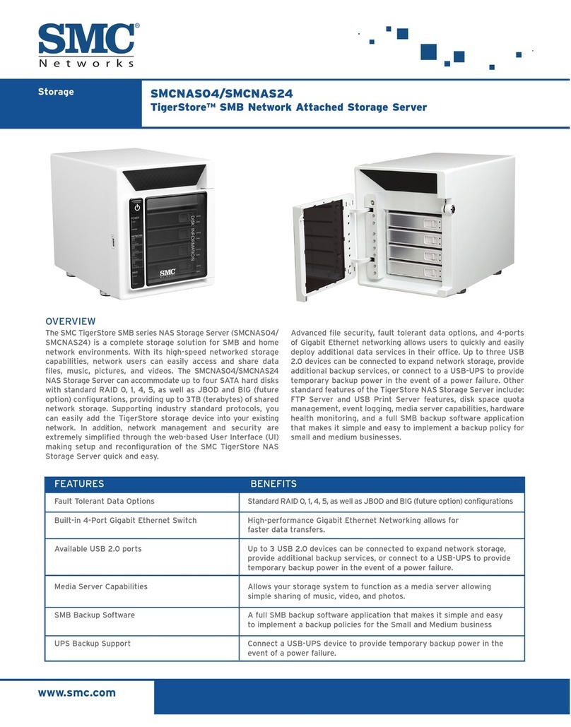 SMC Networks TigerStore SMCNAS04 User manual