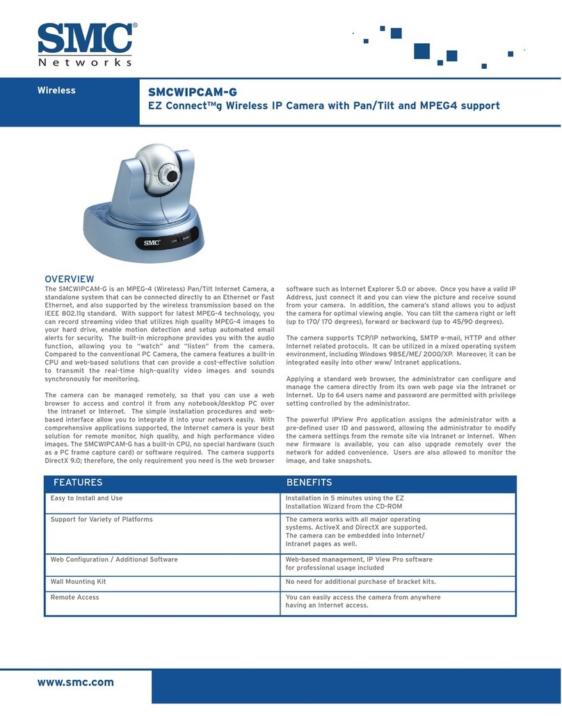 SMC Networks SMCWIPCAM-G Specifications
