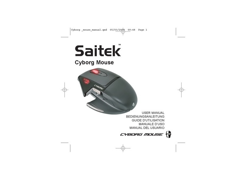 Saitek Cyborg Keyboard User manual