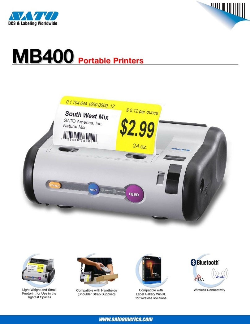 SATO MB400 User manual