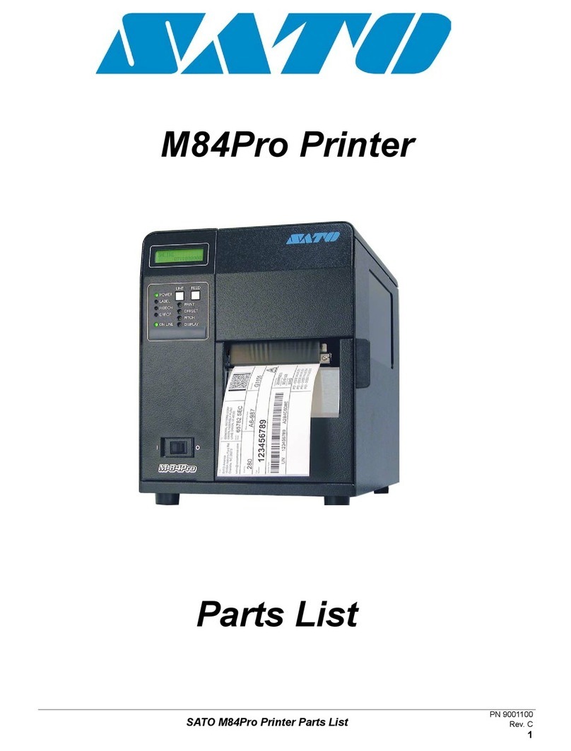 SATO M-84Pro Series User manual