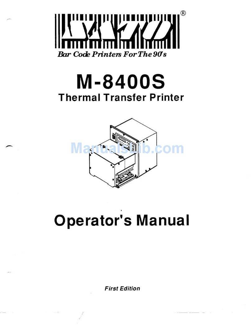 SATO M 8400S User manual
