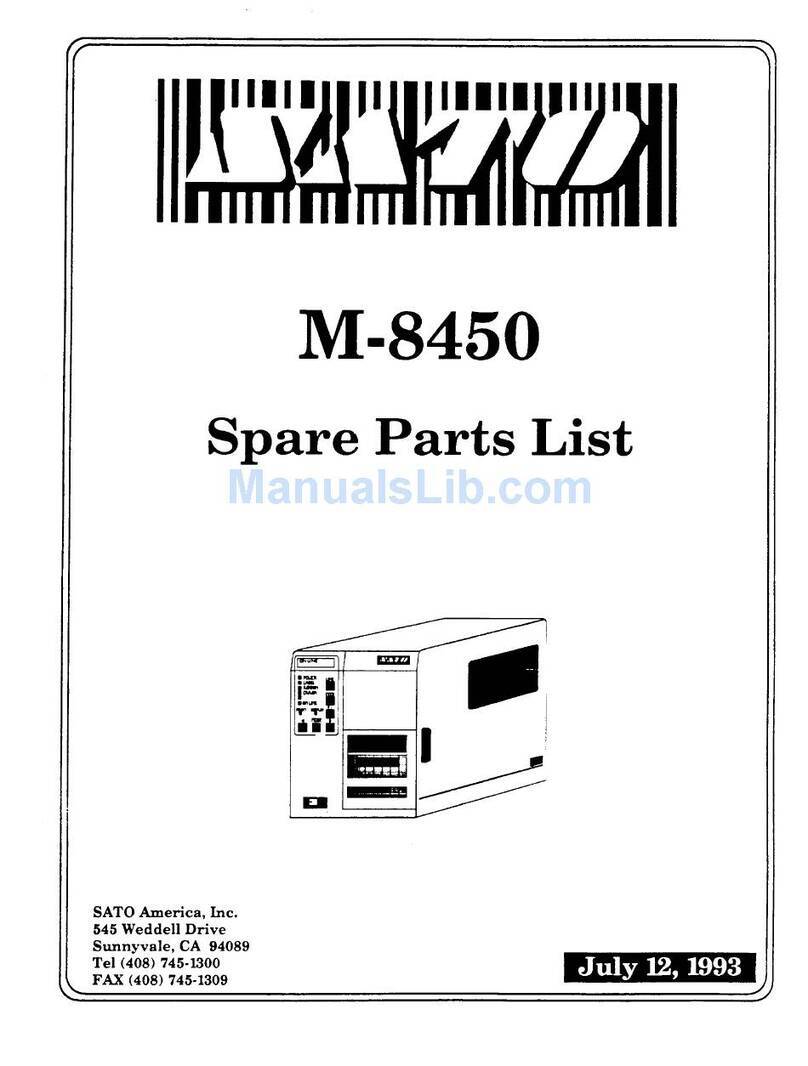 SATO M-8450 Guide