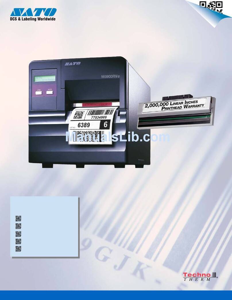 SATO M-5900RVe Series User manual